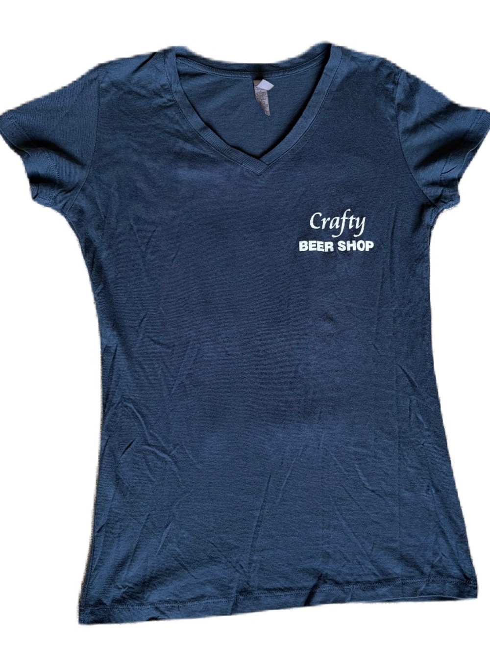 Next Level apparel women short sleeve Crafty Beer Shop tee Large